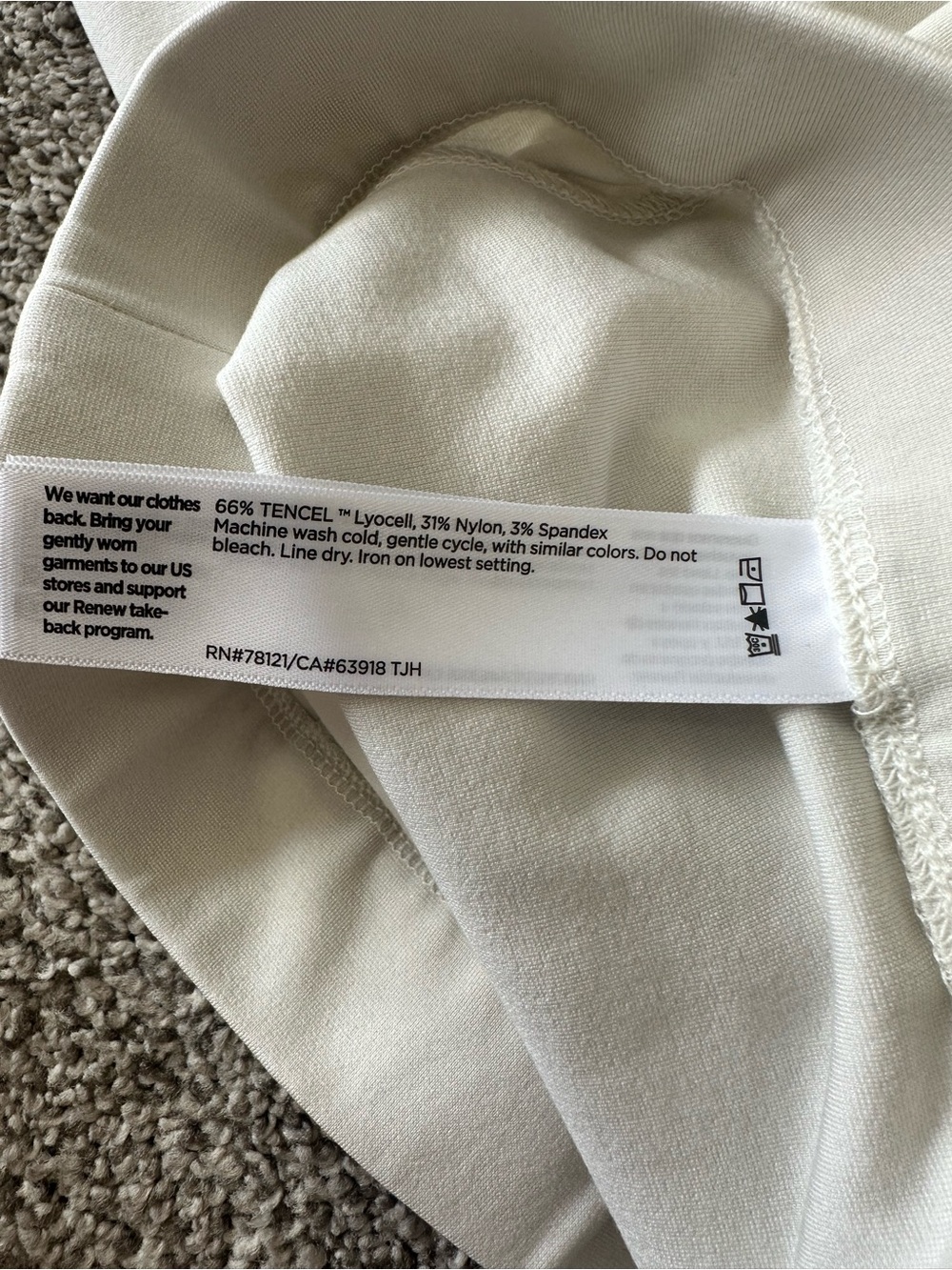 Eileen Fisher Washable Flex Ponte Lantern Pant Size Medium Bone Cream - Picture 6 of 11